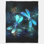 Lake Glows Dragonflies Fleecedecke (Vorderseite)