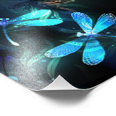 Lake Glows Dragonflies Fotodruck (Ecke)