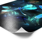 Lake Glows Dragonflies Fotodruck (Ecke)