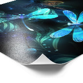 Lake Glows Dragonflies Fotodruck (Ecke)