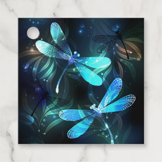 Lake Glows Dragonflies Geschenkanhänger (Vorderseite)