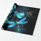 Lake Glows Dragonflies Geschenkpapier (Ungerollt)