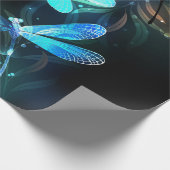 Lake Glows Dragonflies Geschenkpapier (Ecke)