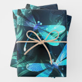 Lake Glows Dragonflies Geschenkpapier Set (Beispiel)