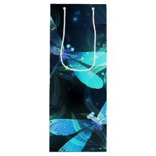 Lake Glows Dragonflies Geschenktüte Für Weinflaschen