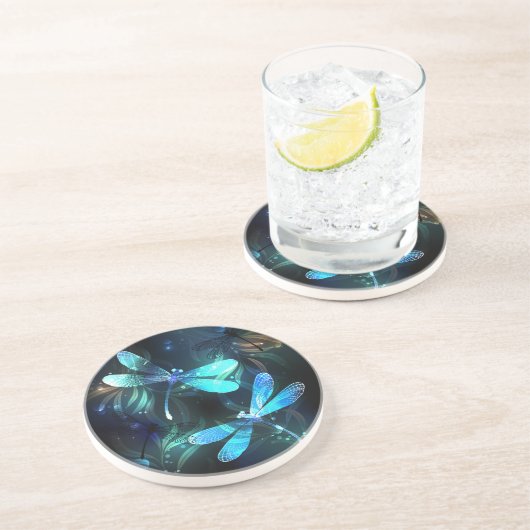 Lake Glows Dragonflies Getränkeuntersetzer (Seite)