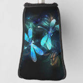 Lake Glows Dragonflies Golf Headcover (Rotieren 90)