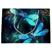 Lake Glows Dragonflies Große Geschenktüte (Vorderseite)