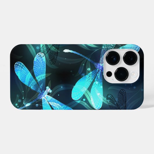 Lake Glows Dragonflies iPhone Hülle (Rückseite (Horizontal))