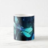 Lake Glows Dragonflies Kaffeetasse (Mittel)