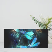 Lake Glows Dragonflies Karte (Stehend Vorderseite)