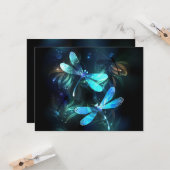 Lake Glows Dragonflies Karte (Vorderseite/Rückseite Beispiel)