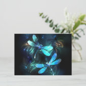 Lake Glows Dragonflies Karte (Stehend Vorderseite)