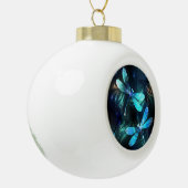 Lake Glows Dragonflies Keramik Kugel-Ornament (Links)