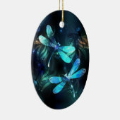 Lake Glows Dragonflies Keramik Ornament (Rechts)