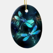 Lake Glows Dragonflies Keramik Ornament (Hinten)