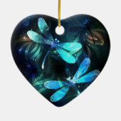 Lake Glows Dragonflies Keramik Ornament (Hinten)