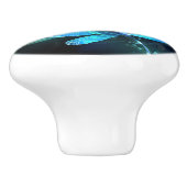 Lake Glows Dragonflies Keramikknauf (Seitenansicht)