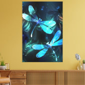 Lake Glows Dragonflies Leinwanddruck (Insitu (Wohnzimmer))