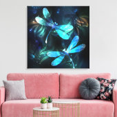 Lake Glows Dragonflies Leinwanddruck (Insitu (Wohnzimmer))