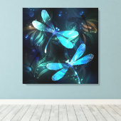 Lake Glows Dragonflies Leinwanddruck (Insitu (Holzboden))