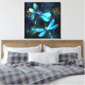 Lake Glows Dragonflies Leinwanddruck (Insitu (Schlafzimmer))