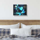 Lake Glows Dragonflies Leinwanddruck (Insitu (Schlafzimmer))