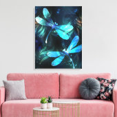 Lake Glows Dragonflies Leinwanddruck (Insitu (Wohnzimmer))