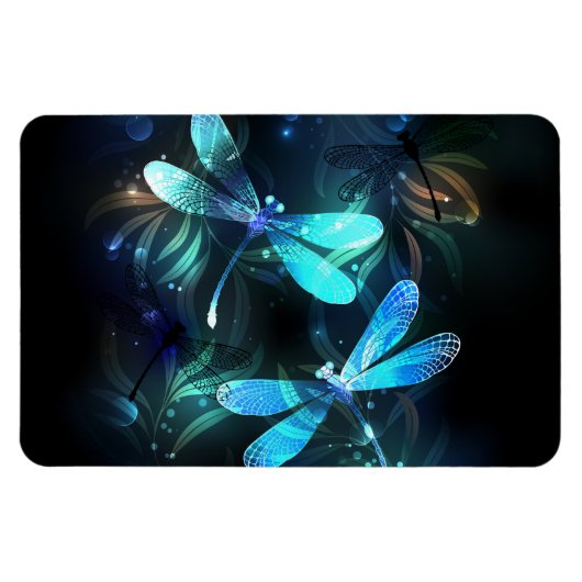 Lake Glows Dragonflies Magnet (Horizontal)
