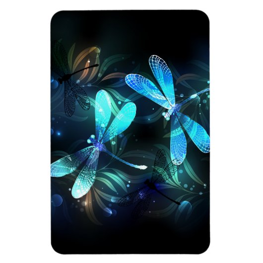 Lake Glows Dragonflies Magnet (Vertikal)