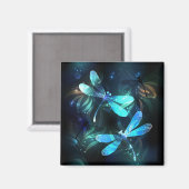 Lake Glows Dragonflies Magnet (Vorderseite/Rückseite)