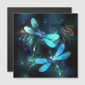 Lake Glows Dragonflies Magneteinladung (Vorne/Hinten)