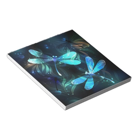 Lake Glows Dragonflies Notizblock (angewinkelt)