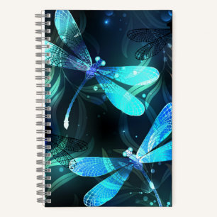 Lake Glows Dragonflies Notizblock