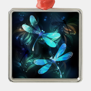 Lake Glows Dragonflies Ornament Aus Metall