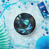 Lake Glows Dragonflies Pappteller (Party)