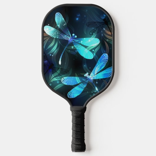 Lake Glows Dragonflies Pickleball Schläger (Vorderseite)