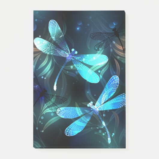 Lake Glows Dragonflies Post-it Klebezettel (Vorderseite)