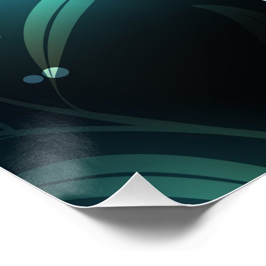 Lake Glows Dragonflies Poster (Ecke)