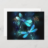 Lake Glows Dragonflies Postkarte (Vorne/Hinten)