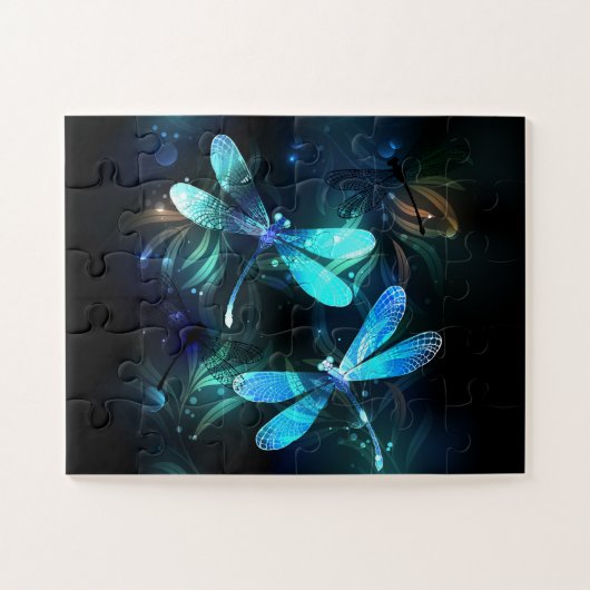 Lake Glows Dragonflies Puzzle (Horizontal)