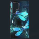 Lake Glows Dragonflies Samsung Galaxy Hülle<br><div class="desc">Zwei lichtdurchflutete,  türkisfarbene,  kunstvoll gezeichnet Libellen mit lichtdurchlässigem Sealgen und Glühwürmchen im Hintergrund. Glühende Libelle.</div>