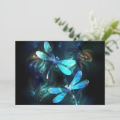 Lake Glows Dragonflies Save The Date (Stehend Vorderseite)