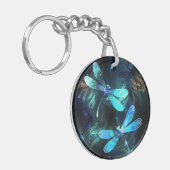 Lake Glows Dragonflies Schlüsselanhänger (Vorderseite links)