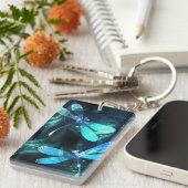 Lake Glows Dragonflies Schlüsselanhänger (Vorderseite rechts)
