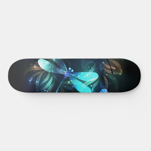 Lake Glows Dragonflies Skateboard (Horizontal)