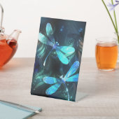 Lake Glows Dragonflies Sockelschild (In SItu)