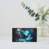 Lake Glows Dragonflies Telefonnummerkarte (Stehend Vorderseite)