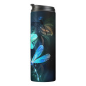 Lake Glows Dragonflies Thermosbecher (Nach rechts gedreht)