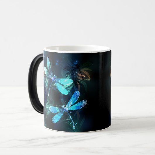 Lake Glows Dragonflies Verwandlungstasse (Vorderseite Links)